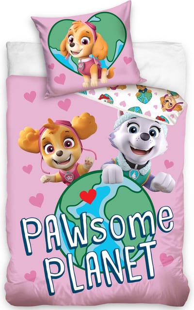 PAW Patrol Dekbedovertrek PAWsome Planet - Eenpersoons - 140 x 200 cm - Katoen