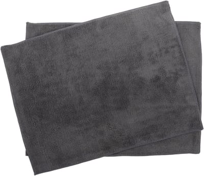 Auto Poetsdoeken - Microvezel Doeken - Auto Wassen Drogen - Ultra Absorberend - 2 Stuks 38x30cm - Donkergrijs