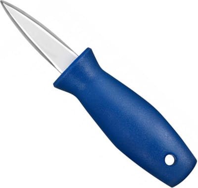Déglon Oestermes – Blauw Handvat – Duurzaam & Vaatwasbestendig – 5 cm Mes – Ergonomisch Design