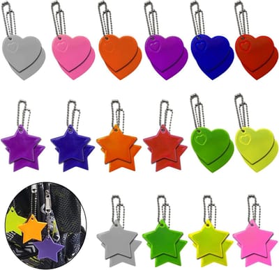 Reflecterende Hangers voor Kinderen - 32 Stuks Veiligheidsreflectoren voor Schooltassen, Kleding, Rugzakken en Fietsen - Ideaal voor Wandelen en Hardlopen