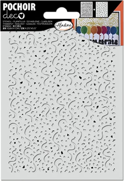 Aladine Deco Sjabloon Confetti