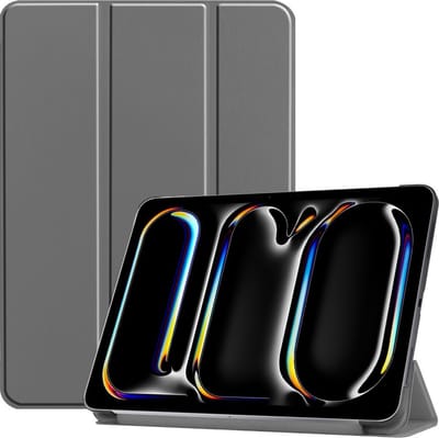Coverup Tablethoes geschikt voor iPad Pro 11 (2024/2025) Hoesje - Tri-Fold Book Case met Wake/Sleep - Grijs