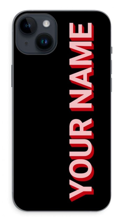 Gepersonaliseerd - Case Company® - Hoesje geschikt voor iPhone 14 Plus hoesje - Namecase - Soft Cover Telefoonhoesje - Bescherming aan alle Kanten en Schermrand