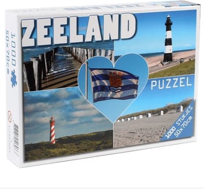 Puzzel 50x70cm ZEELAND collage - puzzel 1000 stukjes volwassenen - puzzels - puzzel volwassenen