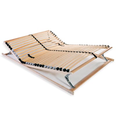 vidaXL - Lattenbodem - met - 28 - latten - 7 - zones - 140x200 - cm