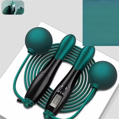 Draadloos Springtouw met Teller – Verstelbaar Fitness Springtouw voor Thuis Workout, Afvallen & Cardio – PVC Staal – Sportaccessoire Gym Training