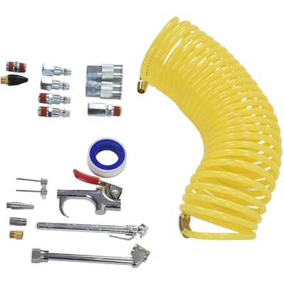 Luchtcompressor Bandenslang Kit 1 4in NPT Industriële Connector Snelkoppelingen Blaaspistool Set