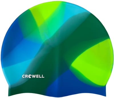 Crowell Badmuts Zwem Siliconen Multi Flame Groen-Blauw kol.20