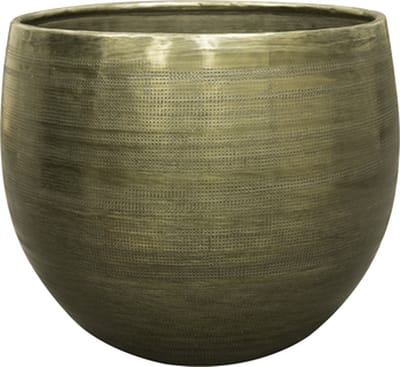 Ter Steege Bloempot Aluminium New Green-Groen D 19 cm H 13 cm Opening 15 cm