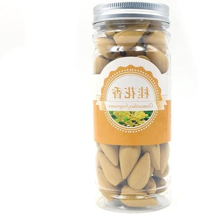 EGoods - Set van 60 Backflow Wierook Kegels met Osmanthus geuren voor thuis, kantoor en yoga
