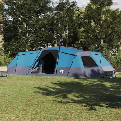 Familie Tent met Dak en Opbergruimte Blauw 833 x 585 x 216 cm Taffeta