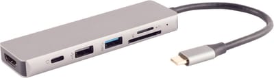 S/CONN maximum connectivity 14-05027 laptop dock & poortreplicator Bedraad USB 3.2 Gen 1 (3.1 Gen 1) Type-C Grijs