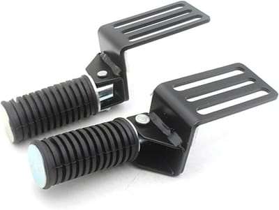 Voetsteun voor motorfiets Universele 2 stuks opvouwbare motorfiets voetsteunen passagiersvoet antislip hangende trede aluminiumlegering originele voetsteun onderdelen