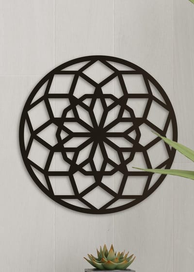 Wanddecoratie | Geometrisch 1 rond - L (60x60cm)