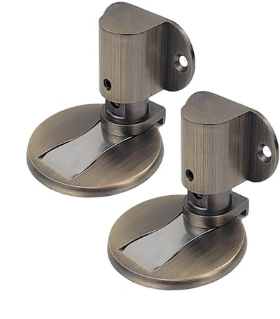 Dailygoods- Deurstopper Verstelbaar - Magnetische Deurstopper - 2 Stuks - 3M Dubbelzijdig Plakband - Zinklegering - Onzichtbaar en Veilig - Deurbuffer