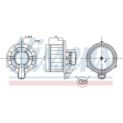 Interieur ventilator NISSENS 87569