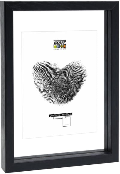 Deknudt Frames fotolijst met zwevend effect S68SG2 - zwart - 20x30 cm