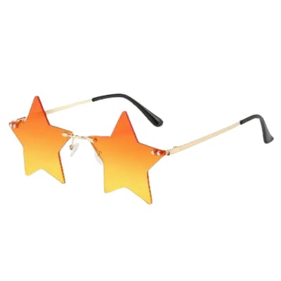 Ster feestbril - Festival bril - Rave bril - Glasses - Koningsdag - Ek voetbal - Oranje spiegelglazen
