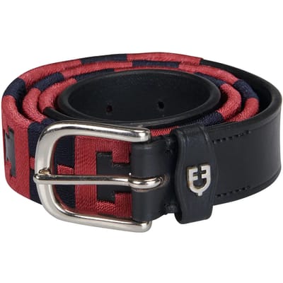 Dames leren riem met geometrisch patroon Equestro