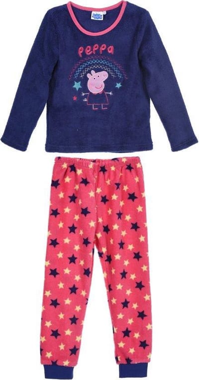 Pyjama Peppa Pig coral fleece maat 122/128