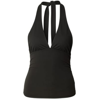 Urban Classics Ladies Polyamide Jersey Neckholder Top Dames Halternecks - zwart - XL