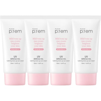 make p:rem UV Defense Me. Calming Tone Up Sun Cream (4ea) Set