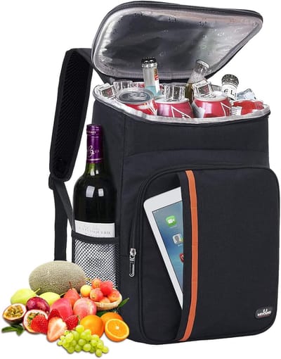 SnelShoppen - HEQUN Koelrugzak 23L - Thermische Rugzak - Geïsoleerde Picknickrugzak - Grote Koeltas - Perfect voor Strand, Wandelen, Familie-uitstapje