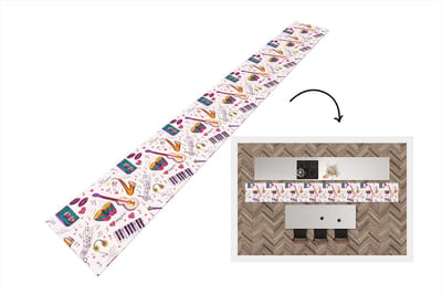 Keukenloper - Keukenmat - Muziek - Instrumenten - Quotes - 400x50 cm - Keuken vloerkleed