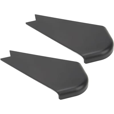 2 Stuks Camper Uitschuifbare Hoekkap Kleurvast Decoratief Slagvast Camper Uitschuifbare Hoekkap Sierstrip voor Campers zwart