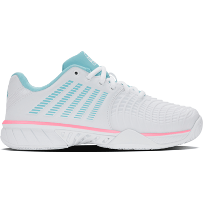 K-SWISS Tennisschoenen Express Light 3 Padel White/soft Neon Blue/neon Buble Gum Womens 42