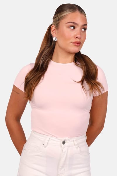Getdrezzed Body - Maat: L - T shirt met ronde hals lichtroze