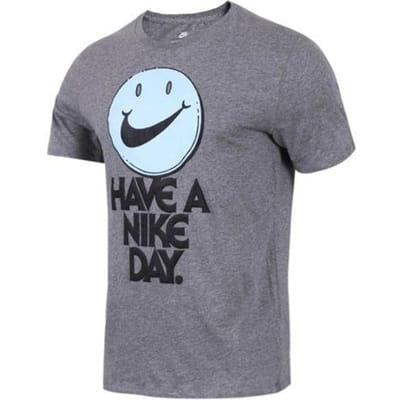 T-shirt à Manches Courtes avec Imprimé Graphique Nike Have A Day Homme Tops Gris 911904-091 L gray