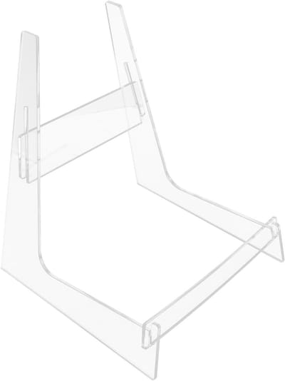 Transparent Acrylic Guitar Stand for Ukulele Violin Stable A-shaped Floor Holder Space Saving Musical Instrument Rack Suitable for Acoustic Electric Guitars Bass Guitar