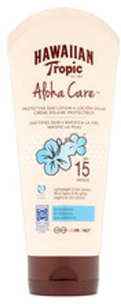 Hawaiian Tropic - Aloha Care Protective Sun Lotion Mattifies Skin SPF 15 - Opalovací mléko zmatňující