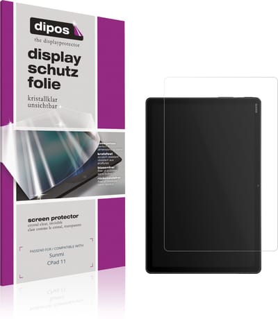 dipos – 2x Beschermfolie geschikt voor Sunmi CPad 11 | Krasbestendige & heldere Screenprotector Ultra-Thin
