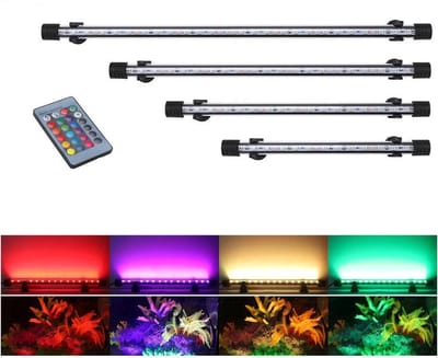 Aquarium RGB Verlichting 48 cm – Onderwater LED Verlichting – Dimbaar met Afstandsbediening – IP68