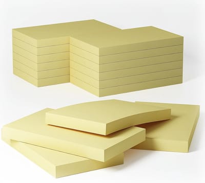Solidchoice - Gele Plaknotities in Bulk, Sterk Plakpapier