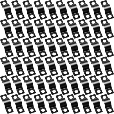 Set van 60 Robuuste Slangklemmen, U-vormige Metalen Klemmen voor Kabelkanalen en Elektrische Bedrading (10mm)