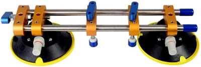 Naadloze Naad Setter - Zuignappen Tegel - Aanrecht Installatie - Dubbele Zuignappen - 6 Inch - Zilver