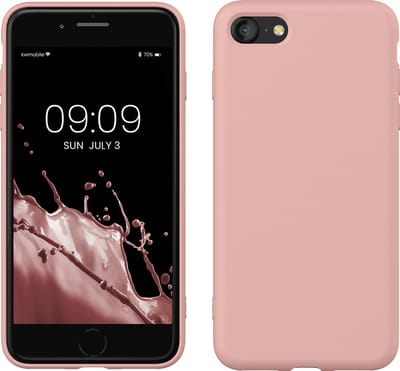 kwmobile telefoonhoesje geschikt voor Apple iPhone SE (2022) / iPhone SE (2020) / iPhone 8 / iPhone 7 - Hoesje voor smartphone - Back cover in terracotta