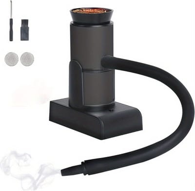 Rookpistool - Smoking Gun - Foodsmoker - Rookapparaat - Rookstolp - Whiskey Smoker - Cocktail smoker - Zwart - Klein