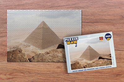 Puzzel Zicht vanaf de Piramide van Cheops Egypte - Legpuzzel - Puzzel 1000 stukjes volwassenen