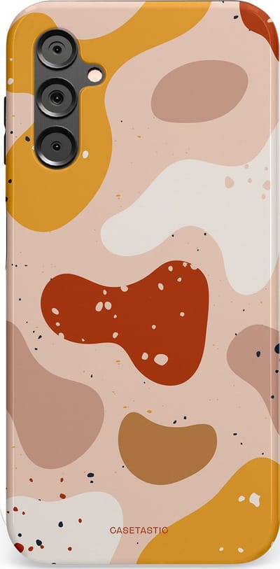Casetastic Hoesje Geschikt voor Samsung A14 (5G/4G) - Stijlvolle Beschermende Duo-layer Case - Terrazzoque