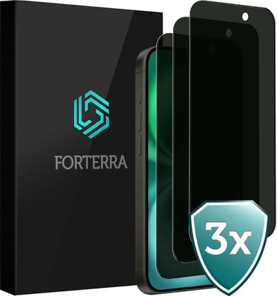 Screenprotector 3 Stuks - Geschikt voor Apple iPhone 16 - Privacy Filter - Beschermglas - Gehard Glas - Tempered Glass - Screen Protector