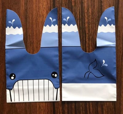 50x Uitdeelzakjes - Walvis 13x22cm - Plastic Traktatie Kado Zakjes - Snoepzakjes - Koekzakjes - Koekje - Cookie Bags - Kinderverjaardag - Whale