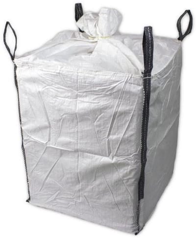 Big Bags - Afvalzakken - Tuinafval Opruimen - Sterk Bandweefsel - 90x90x110 cm - Wit/Zwart
