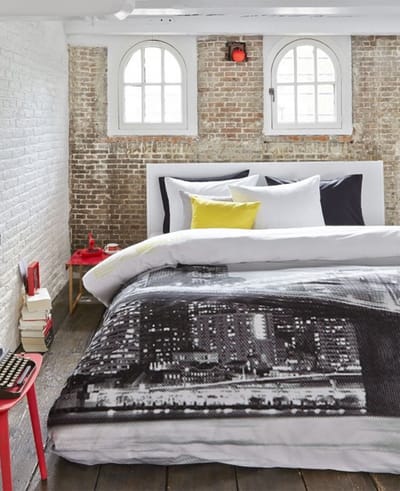 Beddinghouse Downtown Dekbedovertrek - Lits-jumeaux - 240x200/220 cm - Zwart
