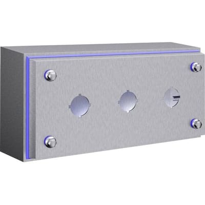 Rittal HD 1683.600 1683600 Housing 3 inbouwplaatsen (l x b x h) 90 x 100 x 220 mm 1 stuk(s) Piece
