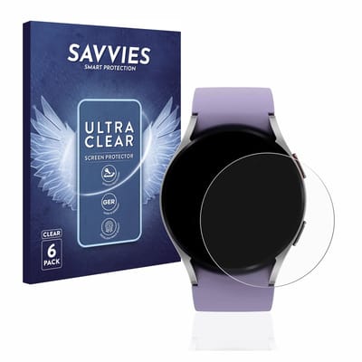 Savvies - Screenprotector voor Samsung Galaxy Watch 5 (40mm) - Folie Beschermfolie transparant 6 Stuks