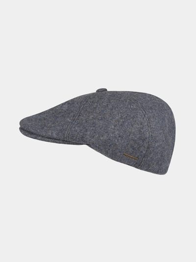 Cassius - Wollen flatcap - Blauw
